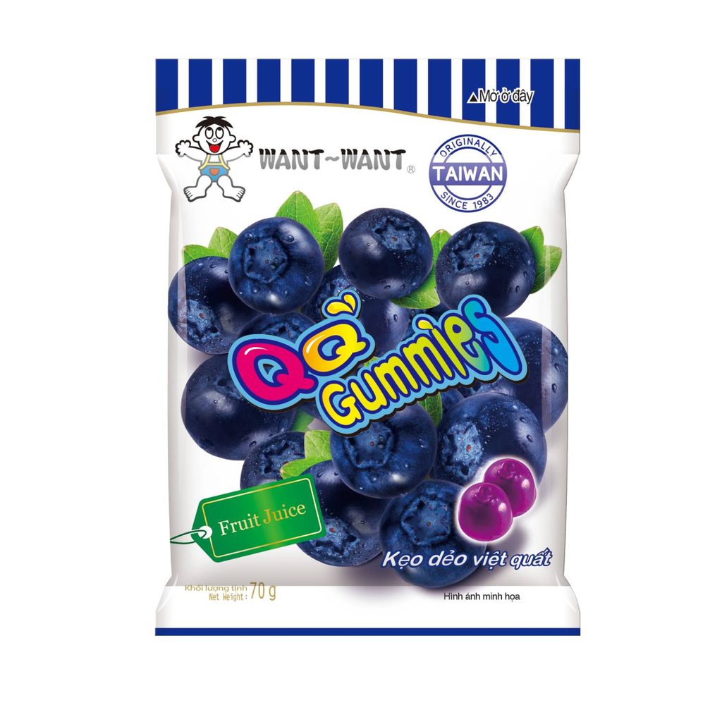 WW QQ Candy - Blueberry 70g
