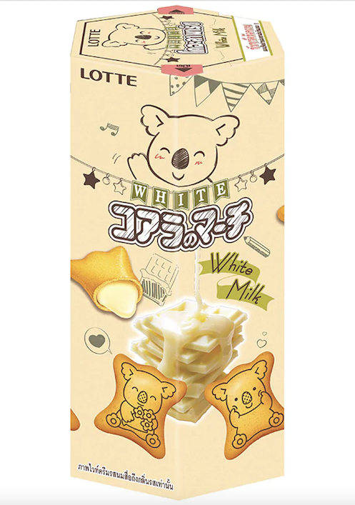 LOTTE Biscuits with white milk  filling37g