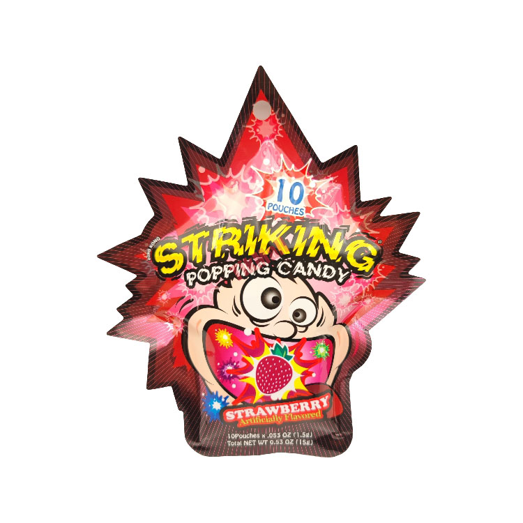 Striking Popping strawberry Flavour Candy 15g