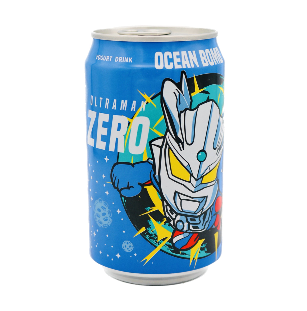 Ocean Bomb & Ultraman Yogurt Drink peach 320ml