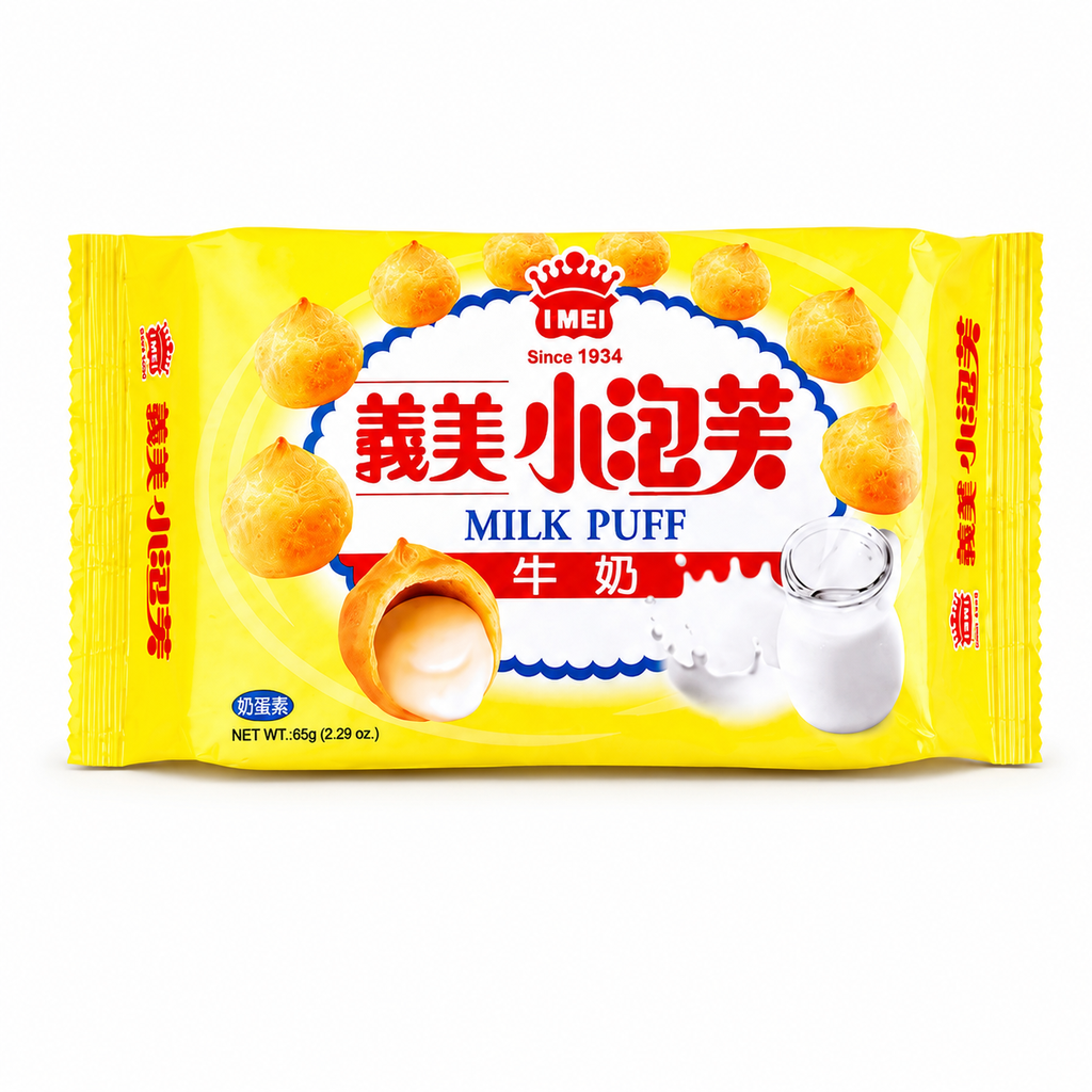 义美小泡芙牛奶57g