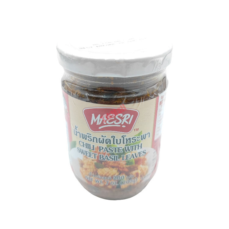 MAE SRI Chili Paste With Sweet Basil Leaves 200g