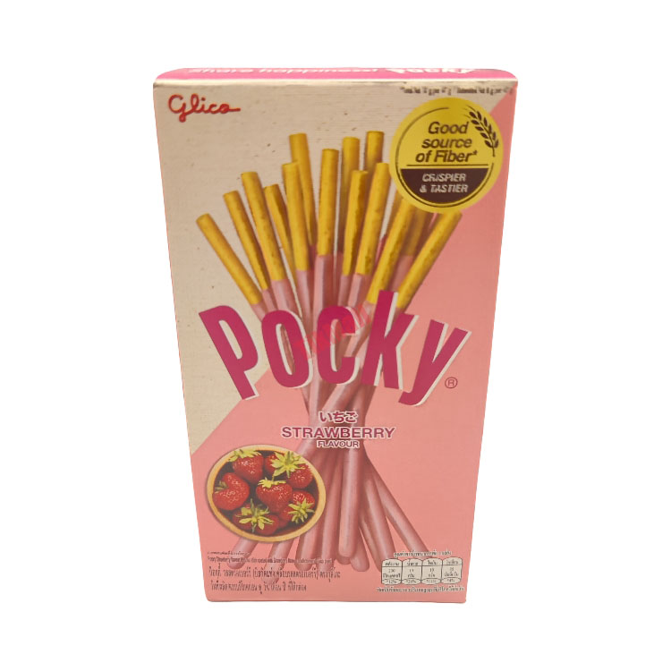 GLICO strawberry Flavour Coated Biscuit Stick 47g