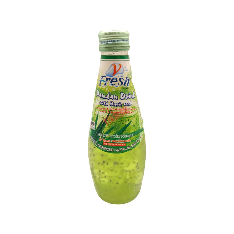 V-Fresh Pandan Drink With Basil Seed 290ml