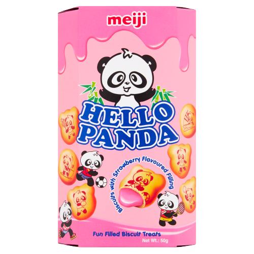 Meiji熊猫饼干草莓味50g