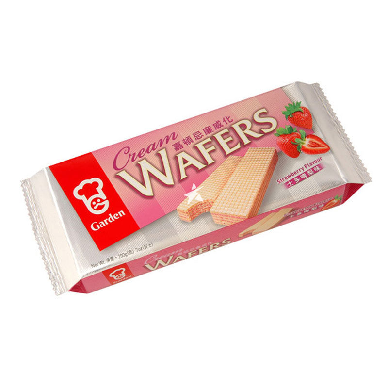 GR Cream Wafers-Strawberry 200g