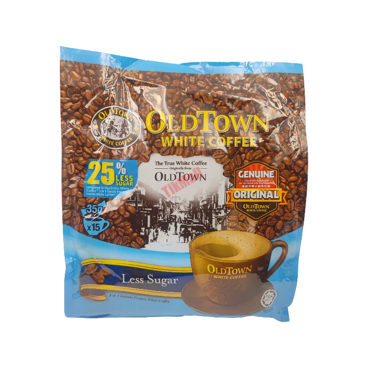 Old Town 3in1 Instant Premix White Coffee Less Sugar 525g