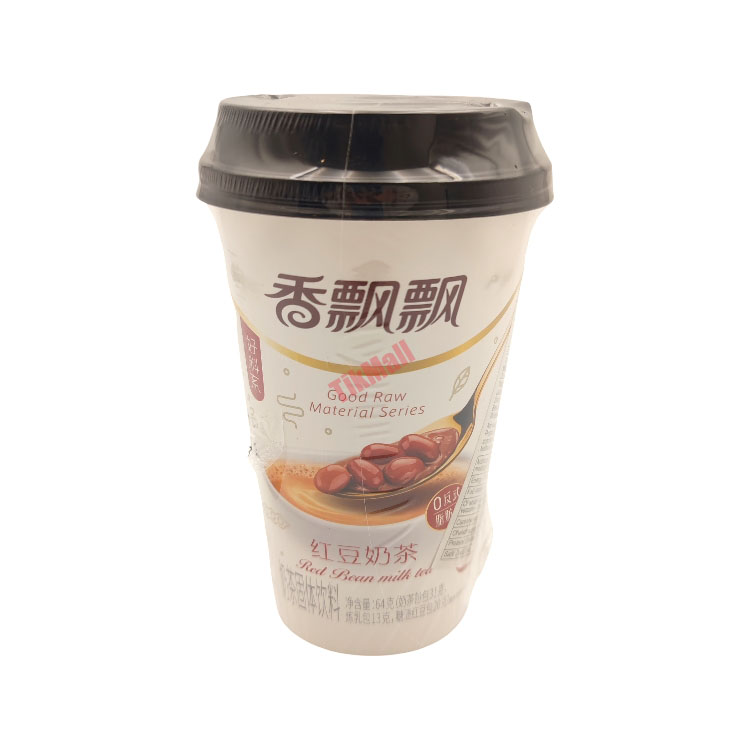 red bean milk tea