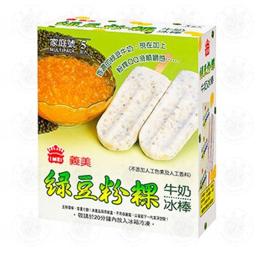 義美红豆粉粿牛奶冰棒437.5g