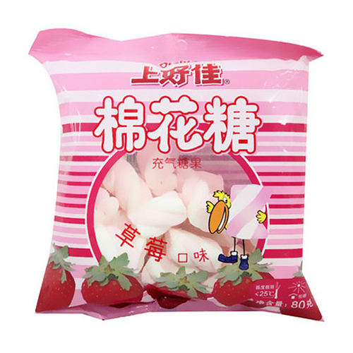 上好佳棉花糖-草莓味80g