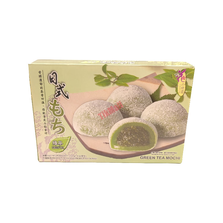 mochi with green tea