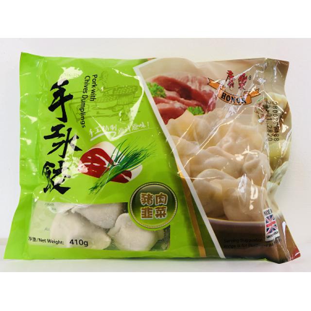 康乐猪肉韭菜手工水饺410g