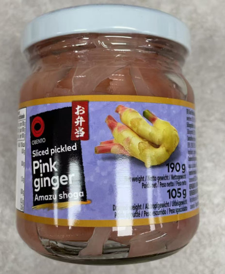 OBENTO pickled ginger 190G
