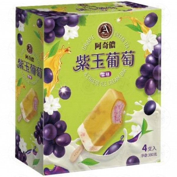 ACHINO Grape Green Tea&Cheese Ice Cream Bar