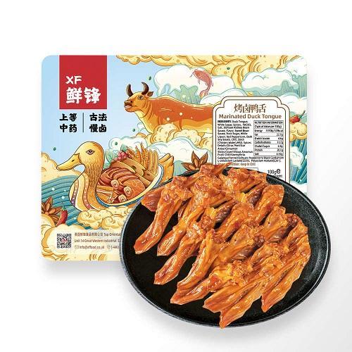 鲜锋锁鲜烤卤鸭舌100g