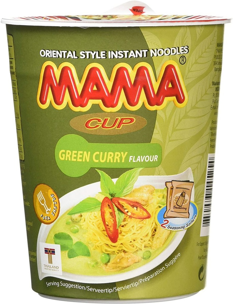 MAMA Green Curry Flav Cup Noodle 70g