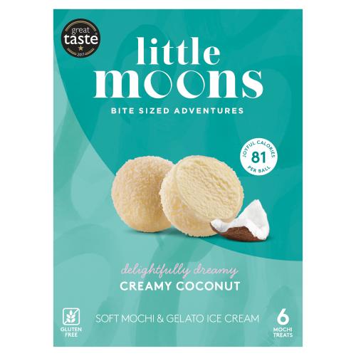 Little Moons Creamy Coconut Soft Mochi & Gelato Ice Cream 6*32g