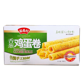 稻香村家乡蛋卷香葱150g