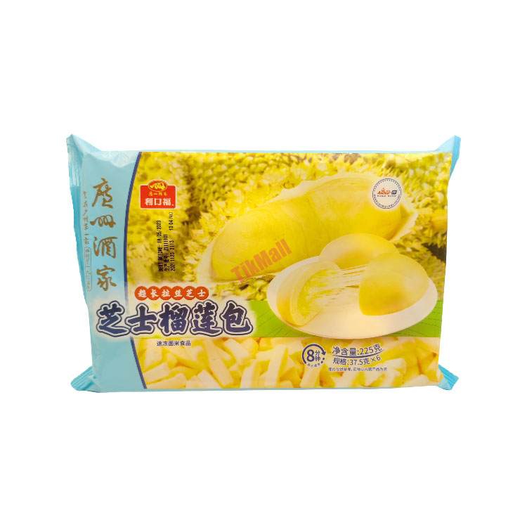 GZJJ frozen cooked cheese durian bun 225g