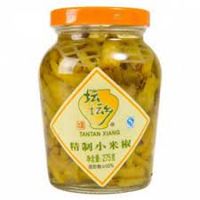 TTX brand seasoned whole green chilli 210G