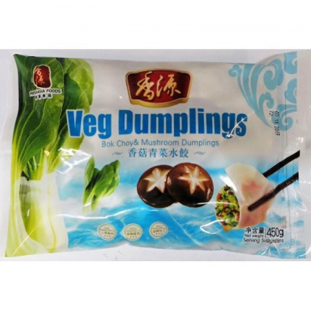 F&A Bok Choy Mushroom Dumplings 450g