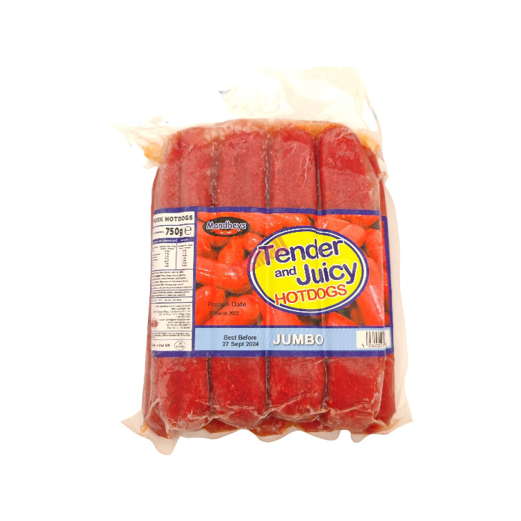 MANDHEYS Tender Juicy Hotdogs 750g