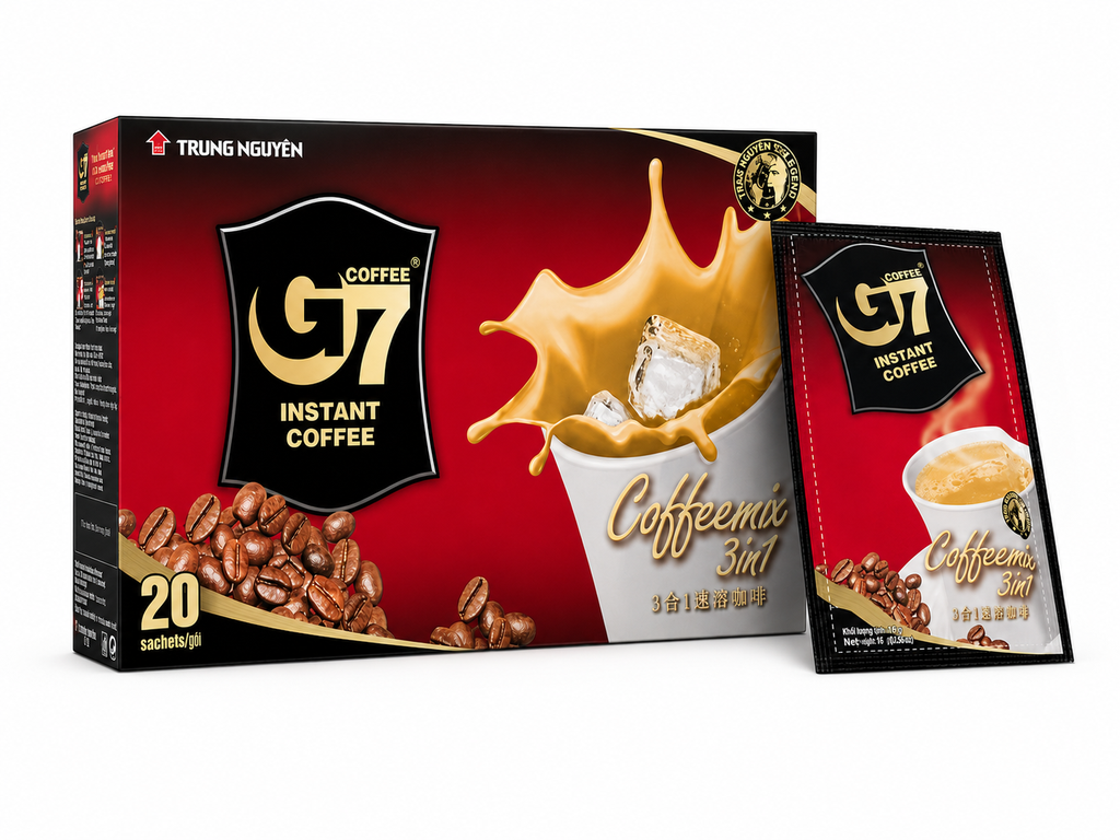 3 in1 Instant Coffee Box - 20 Sachets 20x16G