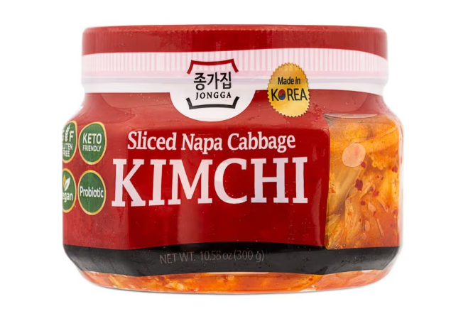 Jongga mat kimchi fish free in jar300g