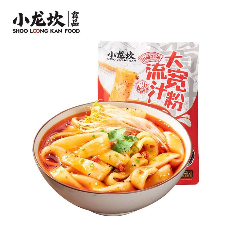 小龙坎川味红油流汁大宽粉270g