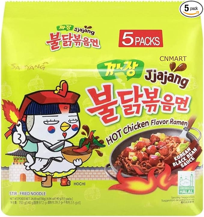 Samyang Hot Chicken Flav ramen jjajang  5pack