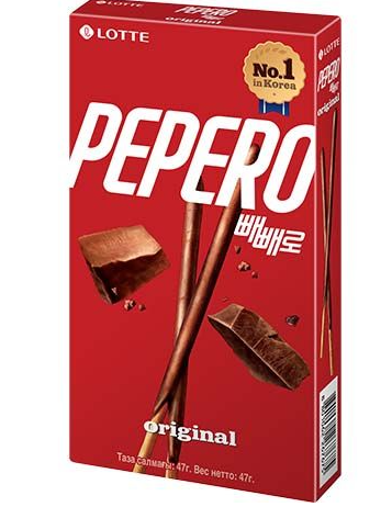 LOTTE PEPERO 原味巧克力饼干47G