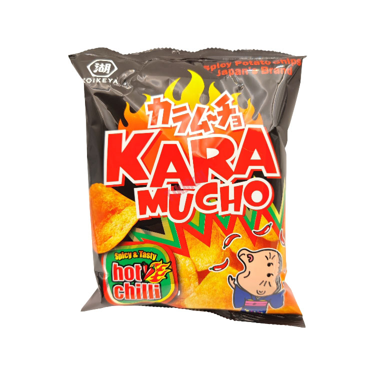 Hot Chilli Flavour Potato Crisps (Flat)