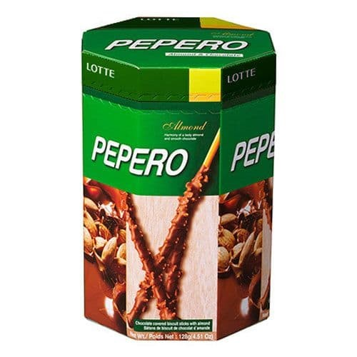 Lotte Pepero Box - Almond & Chocolate 128g