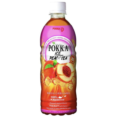 POKKA蜜桃味冰茶500ml