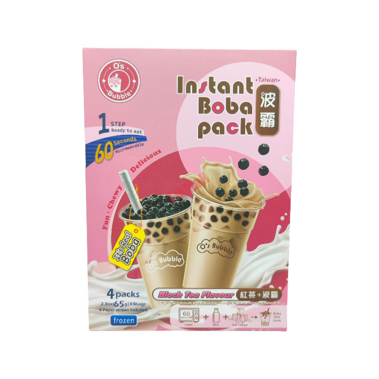 O's Bubble Instant Boba Pack Black Tea pack of 4