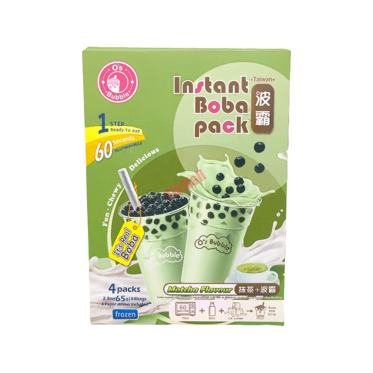 O's Bubble Instant Boba Pack Matacha Flavour (65g*