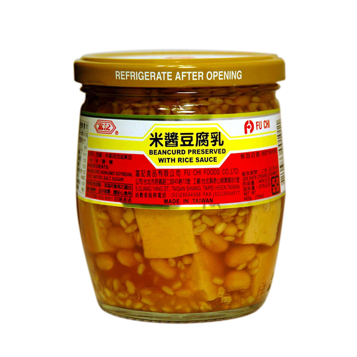 Fu Chi Beancurd Preserved With Rice Sauce 400g