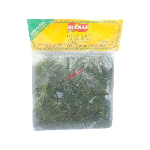 BUENAS Dahon Ng Sili (Pepper Leaves) 227g