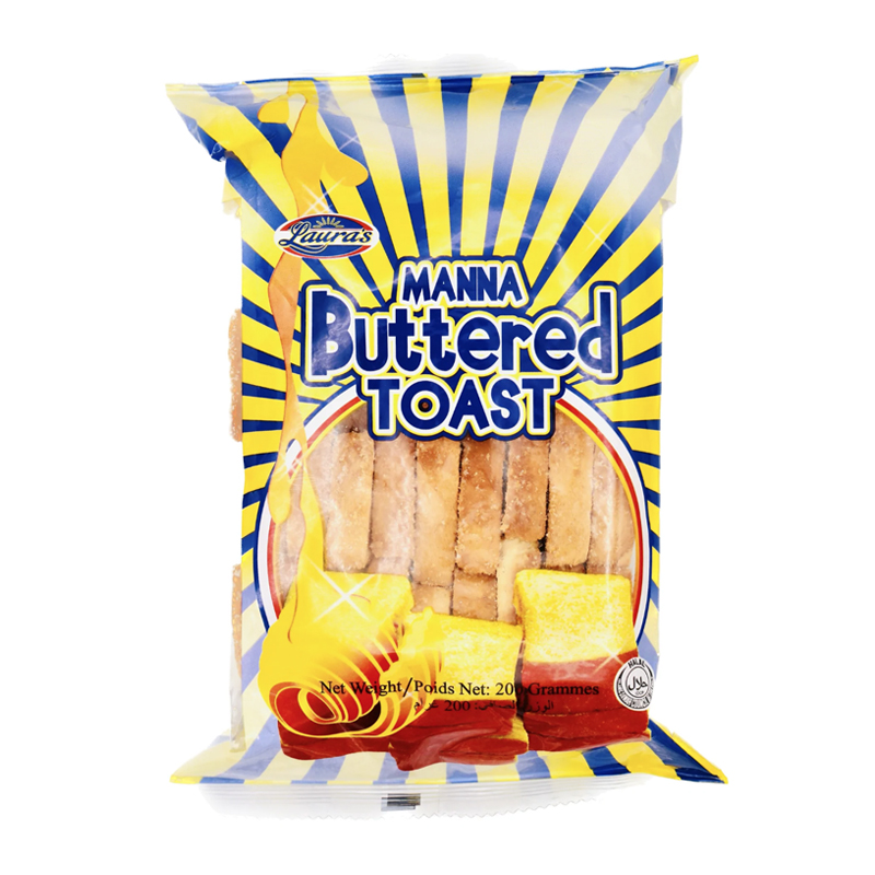 LAURA'S Manna Buttered Flavour Toasts 200g