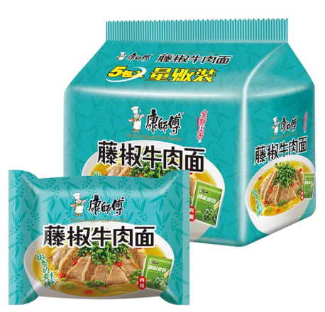 KSF noodles-green pepper flav5pk