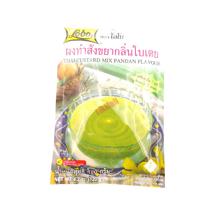 LOBO Thai Custard Mix Pandan Flavour 120g