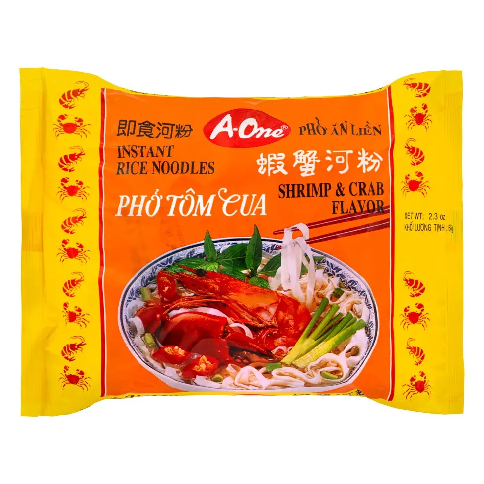 A ONE RICE NOODLE SHRIMP&crab 65G