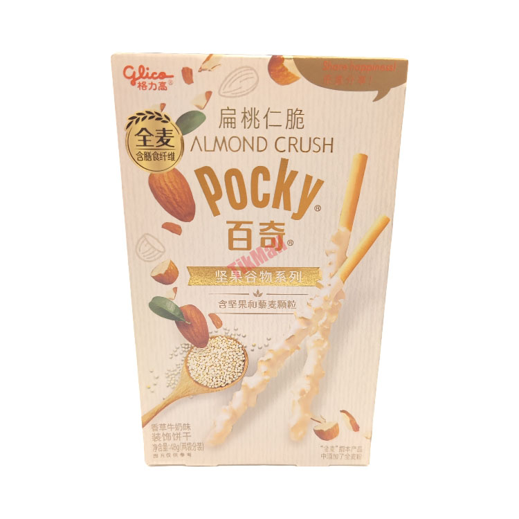 GLICO Pocky Almond Biscuits-Vanilla & Milk Flav