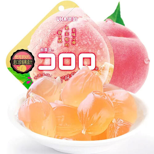 UHA Kororo Peach Gummy52g
