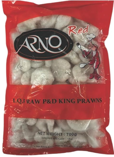 ARNO I.Q.F Raw Peeled ＆ Deveined King Prawns (13-15) 1KG