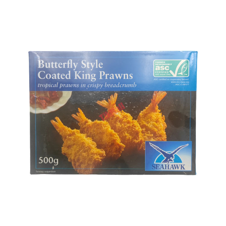 SEAHAWK Butterfly Style Coated King Brawns 500G