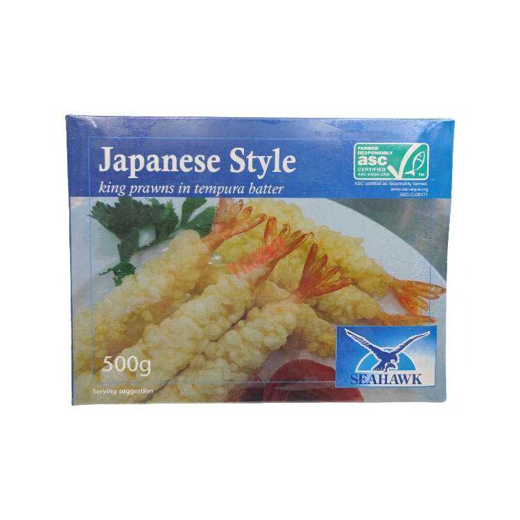 SEAHAWK Japanese Style King Prawns In Tempura Batter 500g