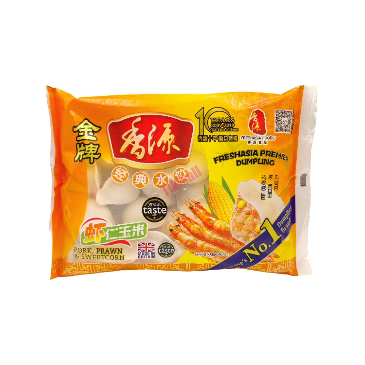 香源虾仁玉米水饺410g 