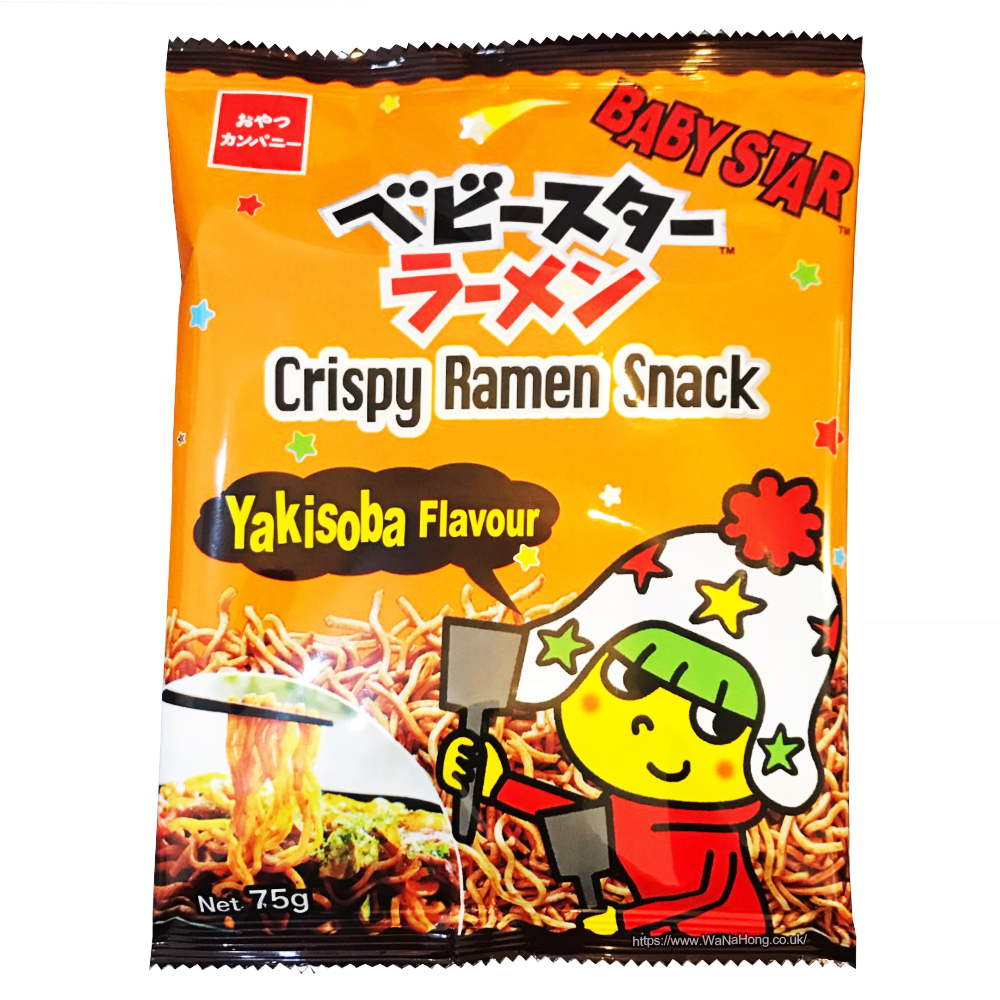 Baby Star Crispy Ramen Snack Yakisoba Flavour 75g