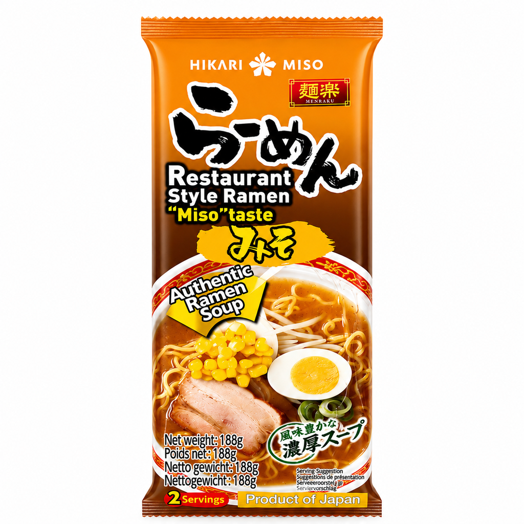 HIKARI MISO Restaurant Style Ramen Miso Taste188g